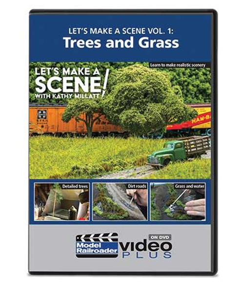 Let's Make a Scene - Model Railroader Video Plus DVD -- Volume 4: Trees and Grass, 1 hour 15 minutes