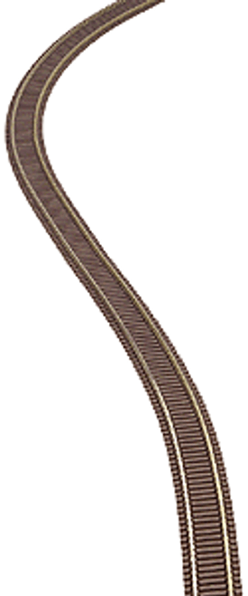 Code 55 Track w/Nickel-Silver Rail & Brown Ties -- Flex Track 30&quot; long