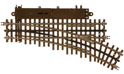 21st Century Track System(TM) Nickel Silver Rail w/Brown Ties - 3-Rail -- O-45 Switch Right Hand