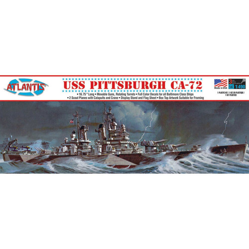 USS Pittsburgh CA-72 heavy Cruiser Model 1/490