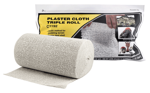 Plaster Cloth -- Triple Roll - 8 x 45&quot;  30 sq ft  20.3 x 114cm  278 sq cm pkg(3)