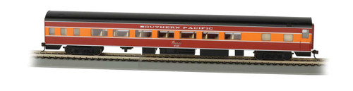 85' Smooth-Side Coach w/Lights - Ready to Run -- Southern Pacific (Daylight black, orange, red)