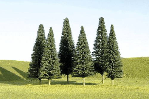 SceneScapes(TM) Layout-Ready Trees -- Pine Trees 3-4&quot; pkg(9)