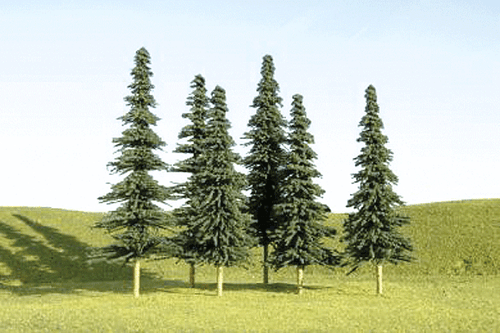 SceneScapes(TM) Layout-Ready Trees -- Spruce Trees 3-4&quot; pkg(9)