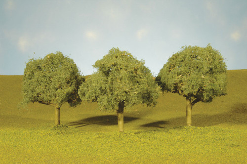 SceneScapes(TM) Layout-Ready Trees -- Oak Trees 2-1/4 - 2-1/2&quot; Tall pkg(4)