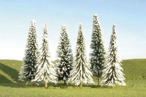 SceneScapes(TM) Layout-Ready Trees -- Pine Trees with Snow 8-10&quot; pkg(3)