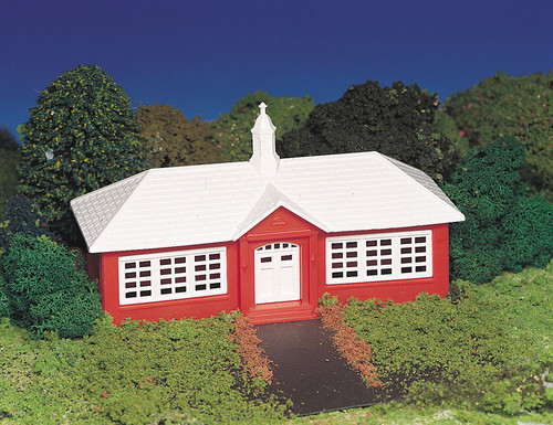 Plasticville Classic Kit - School House -- 6 x 7-1/8&quot;  15.3 x 18.1cm