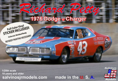 Richard Petty 1976 Dodge Charger with Vinyl Wrap Decals