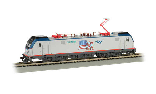 Siemens ACS-64 Electric - DCC and Sound -- Amtrak (Demo Scheme, Flag; silver, blue, red)