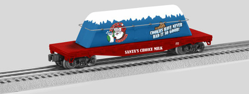 O RTR Santa's Choice Milk Carton Flatcar