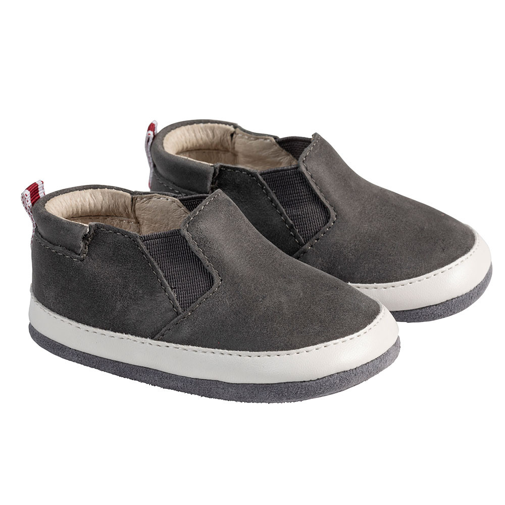 Robeez Grey Lenny Loafer Mini Shoez