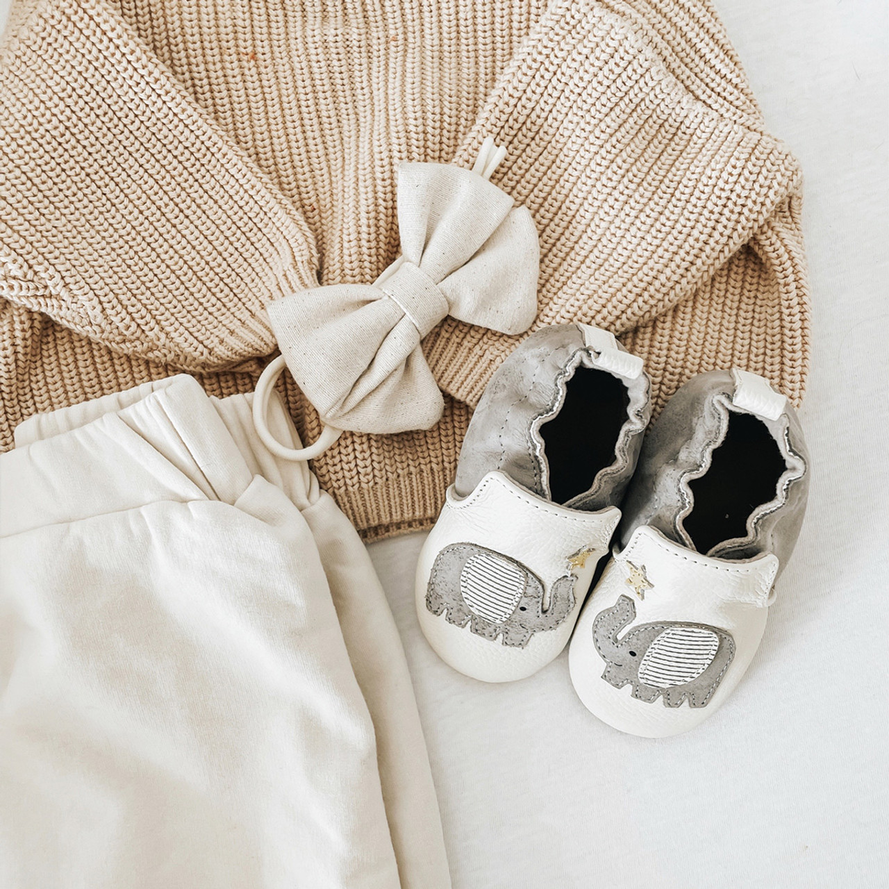 置物 baby room shose Camper Kids Baby TWINS White Printed Leather Sneakers Shoes