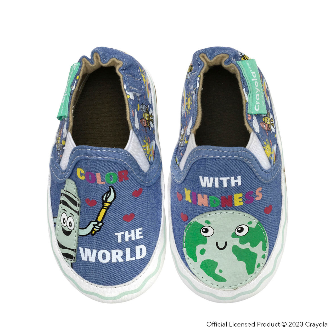 Boys Crayola® Color The World Soft Soles in Blue | Robeez