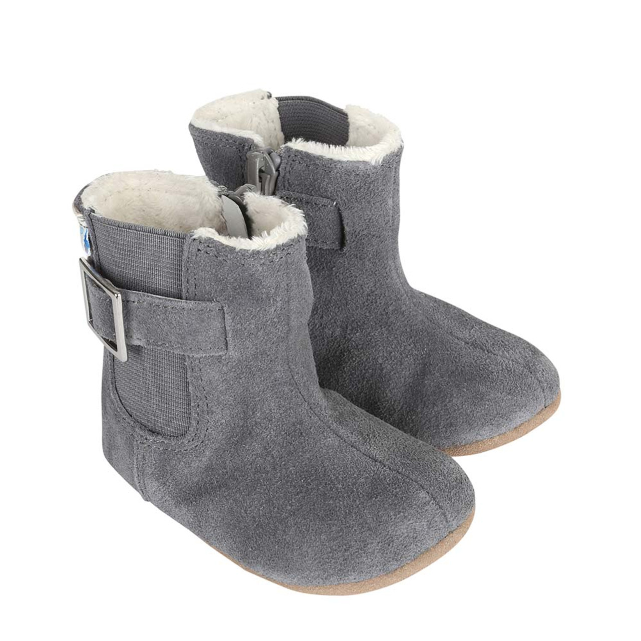 grey baby boots