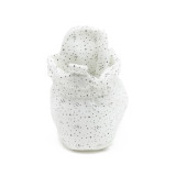 Snap Booties Speckled White