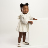 baby girl wearing Flora First Kicks White