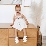 Lacey First Kick Sandals in White