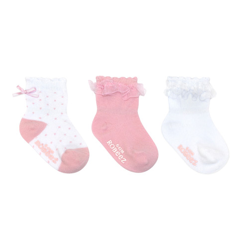 Baby Girl Socks 3-Pack Pink