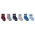 Varsity Stripes 6-Pack Infant Crew Socks