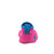 Narwhal Stars Aqua Shoes Bright Pink, back view