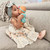 baby girl wearing Brianna Soft Soles Light Pink, kissing a baby doll