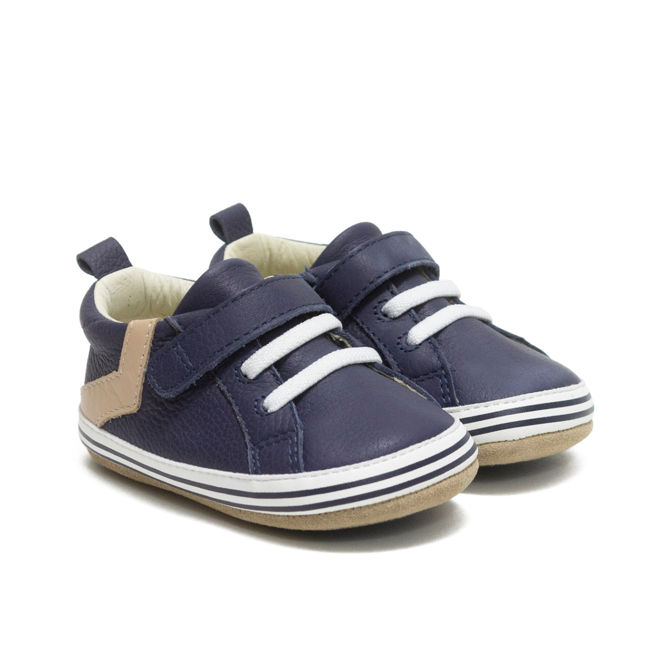 Boys Adam First Kicks Navy Baby Shoes | Robeez