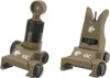 Knights Armament KAA Micro Back-up Iron Sights - Tan