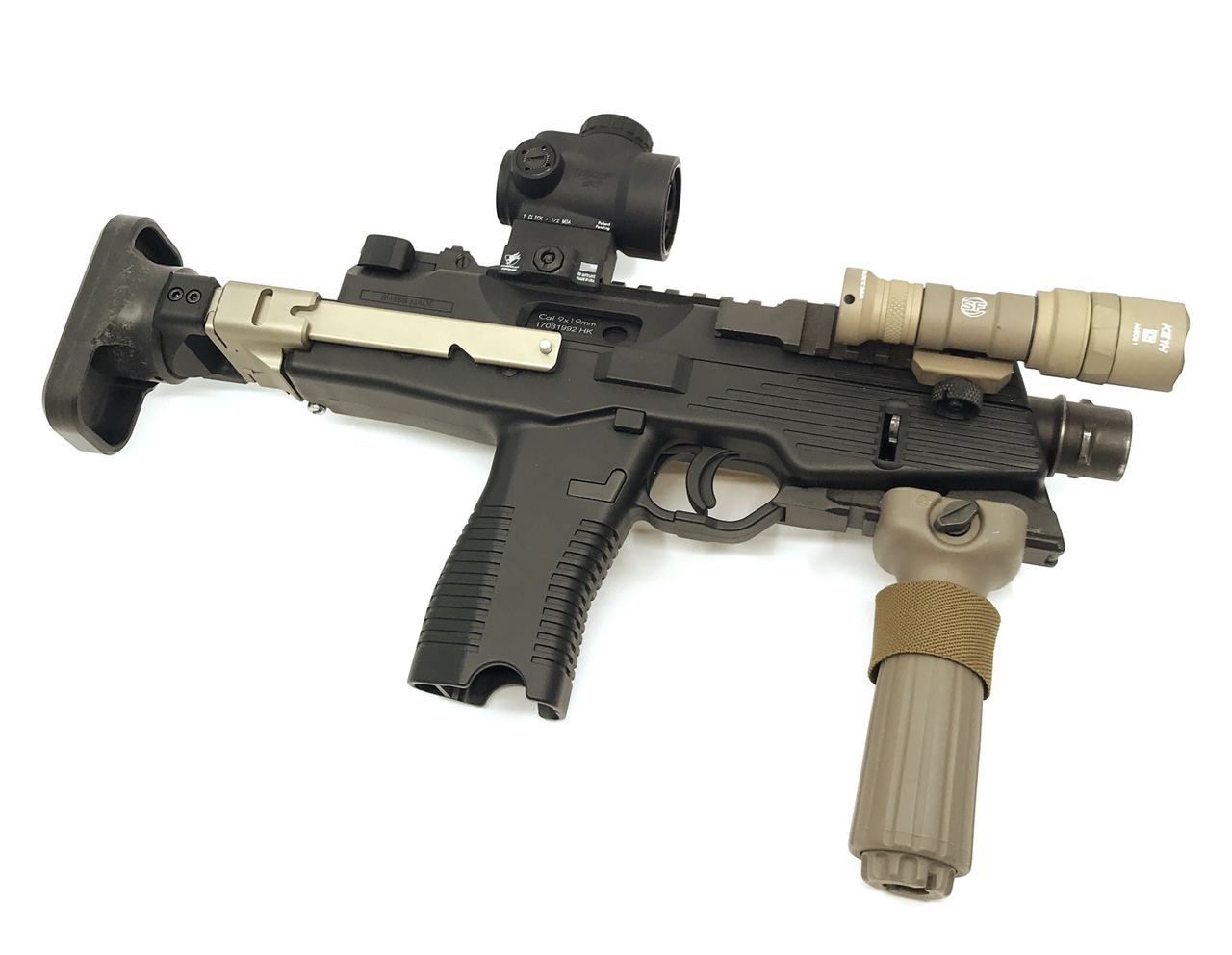Airsoft Artisan KWA MP9 Retractable Stock (Type A&B) Compatible