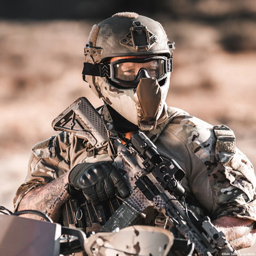 Bolle Safety X1000 Duo Ballistic Tactical Goggles - Clear Lens - Black