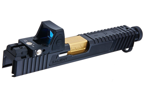 EMG SAI Tier One Upgrade CNC Aluminum Slide Set w/ RMR Sight (by G&P) for Umarex/VFC Glock 17 Gen 4 GBB Pistol