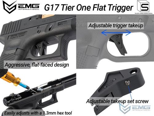 EMG SAI Tier One Flat Trigger for Umarex Glock Pistols
