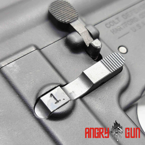 Angry Gun Tokyo Marui MWS Ambi Magazine Catch (L119A2) - Black