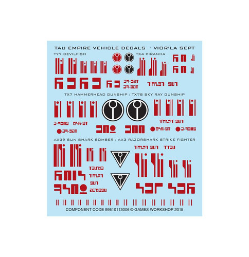 T'au Empire Vehicle Decals
