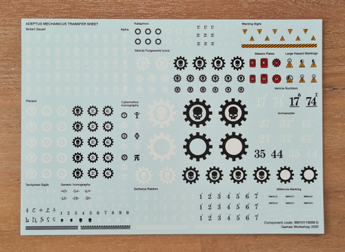 Adeptus Mechanicus Transfer Sheet