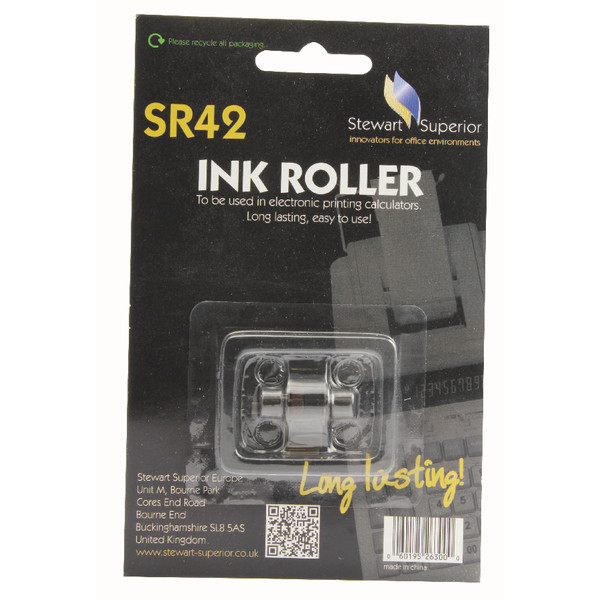 6-Pack Porelon 11203 Black/Red POS Calculator Ink Rollers – IR40T Compatible