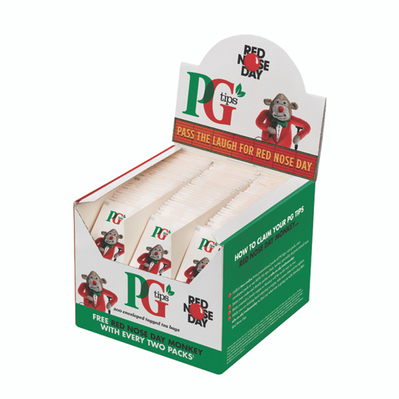 PG Tips Decaf Tea Bags, 6 x 70 Pack