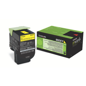 80C2XY0 Lexmark 80C2XY0 802XY Yellow Toner Extra High Yield Return Program
