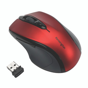 AC72422 Kensington Pro Fit Mid-Size USB Wireless Mouse Red K72422WW