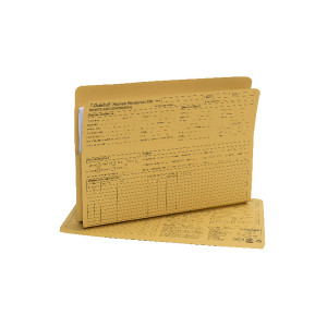 GH55520 Exacompta Guildhall Pre-Printed Human Resources File 315gsm Yellow Pack 50 211 1300Z