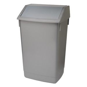 AG813418 Addis Fliptop Bin 60 Litre Metallic Grey Heavy duty commerical quality AG813418 AG813418 Addis Fliptop Bin 60 Litre Metallic Grey Heavy duty commerical quality AG813418