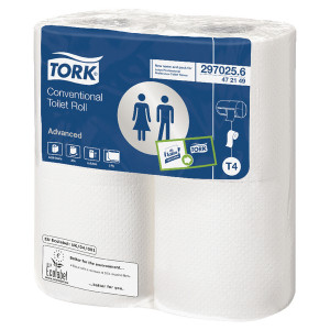 SCA82366 Tork Conventional Toilet Roll 2-Ply 200 Sheets Pack 36 472150