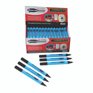 EG60119 Show-me Drywipe Marker Fine Tip Black Pack 100 FPCP100 EG60119 Show-me Drywipe Marker Fine Tip Black Pack 100 FPCP100