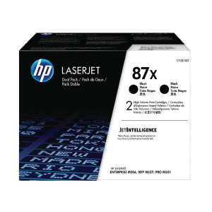 CF287XD HP CF287XD 87X Black Toner 18K pages Pack qty 2 High Capacity