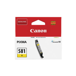 2105C001 Canon 2105C001 581 Y Yellow Ink Cartridge 259 pages 6ml 2105C001 Canon 2105C001 581 Y Yellow Ink Cartridge 259 pages 6ml