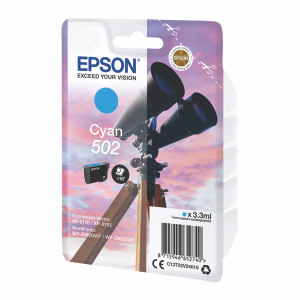 C13T02V24010 Epson 502 3.3ml 165pages Cyan Ink Cartridge C13T02V24010 Epson 502 3.3ml 165pages Cyan Ink Cartridge