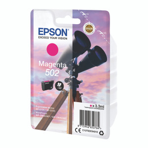 C13T02V34010 Epson 502 3.3ml 165pages Magenta Ink Cartridge C13T02V34010 Epson 502 3.3ml 165pages Magenta Ink Cartridge