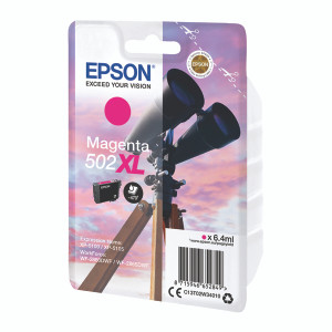 C13T02W34010 Epson 502XL 6.4ml 470pages Magenta Ink Cartridge C13T02W34010 Epson 502XL 6.4ml 470pages Magenta Ink Cartridge