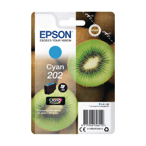 C13T02F24010 Epson C13T02F24010 202 Cyan Ink Cartridge 300 pages 4ml C13T02F24010 Epson C13T02F24010 202 Cyan Ink Cartridge 300 pages 4ml