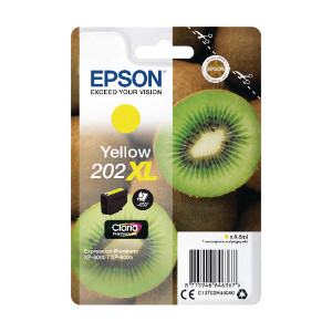C13T02H44010 Epson C13T02H44010 202XL Yellow Ink Cartridge 650 pages 9ml C13T02H44010 Epson C13T02H44010 202XL Yellow Ink Cartridge 650 pages 9ml