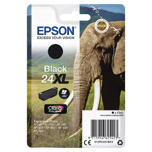 C13T24314012 Epson C13T24314012 24XL Black Ink Cartridge 500 pages 10ml C13T24314012 Epson C13T24314012 24XL Black Ink Cartridge 500 pages 10ml